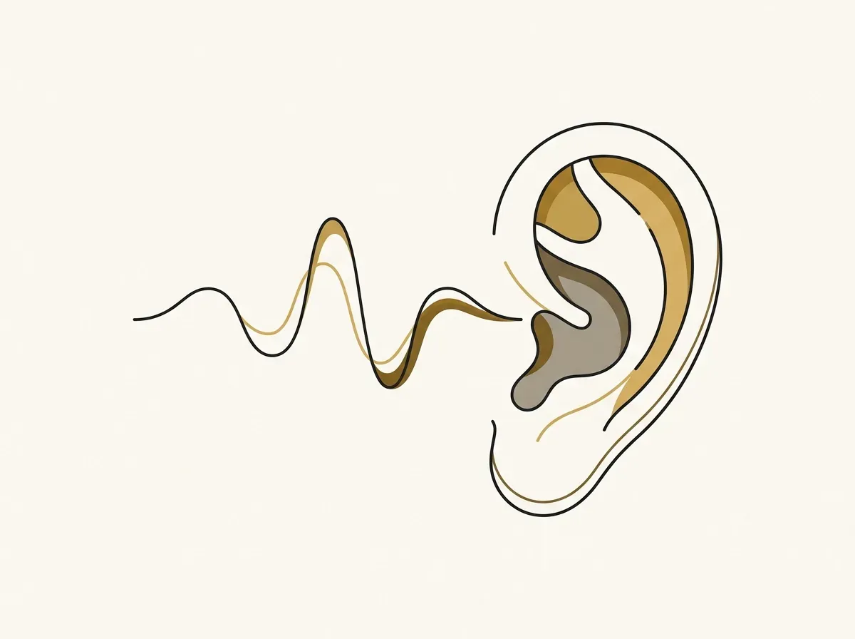 A large, stylized ear, representing the importance of listening carefully to user feedback.