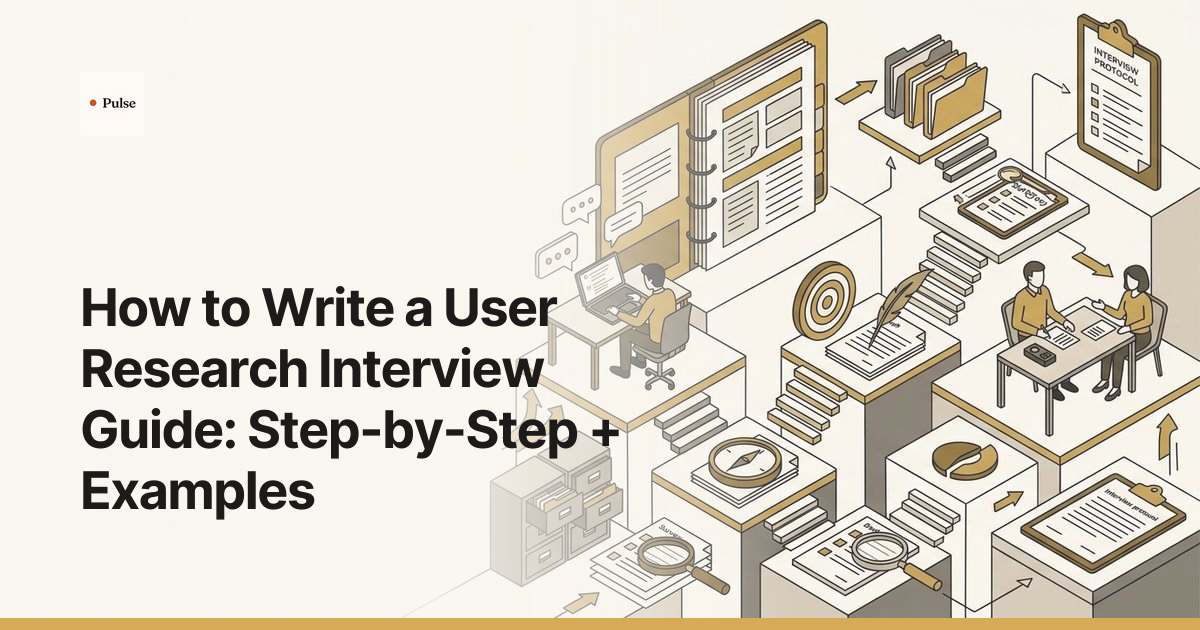 How to Write a User Research Interview Guide: Step-by-Step + Examples
