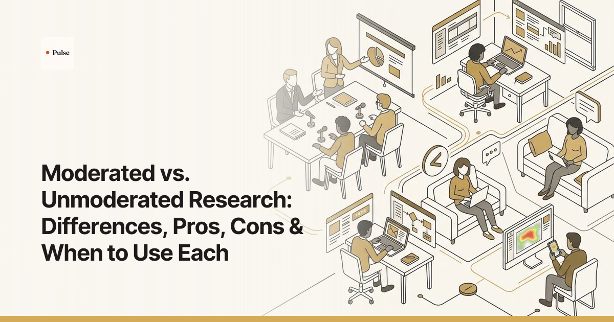 Moderated vs. Unmoderated Research: Differences, Pros, Cons & When to Use Each