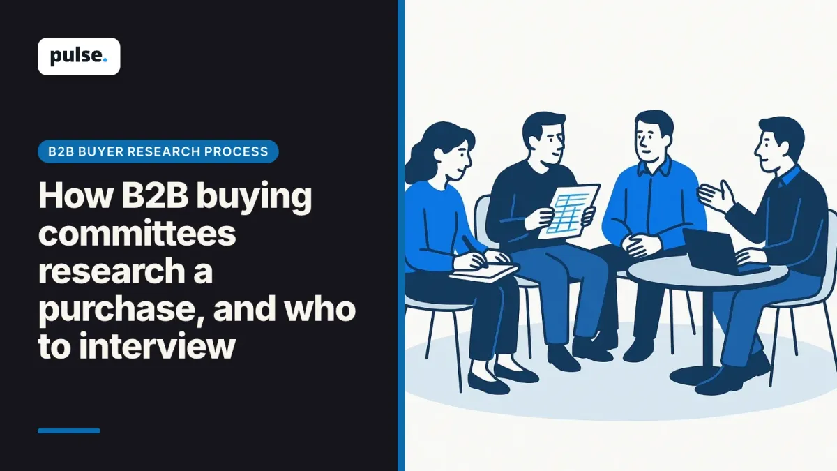 How B2B buying committees research a purchase, and who to interview