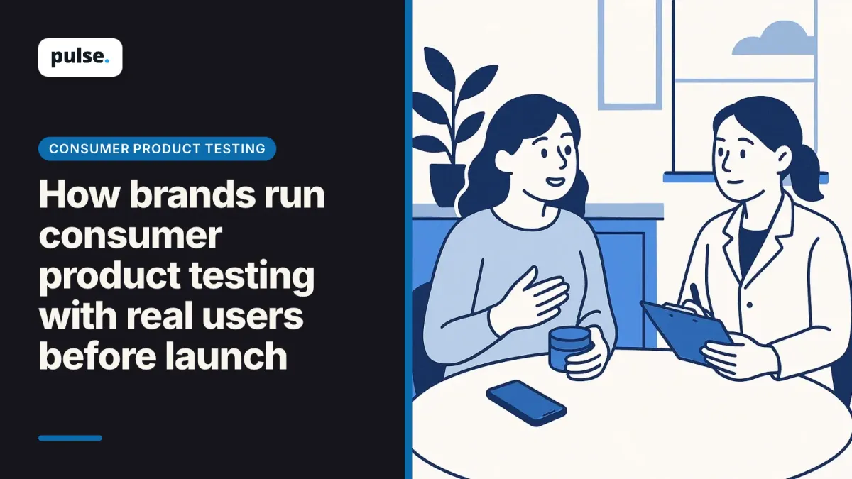 How brands run consumer product testing with real users before launch