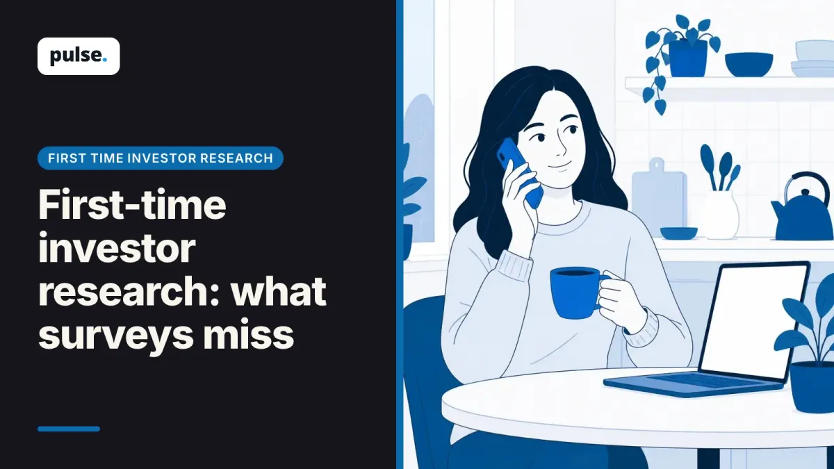 First-time investor research: what surveys miss