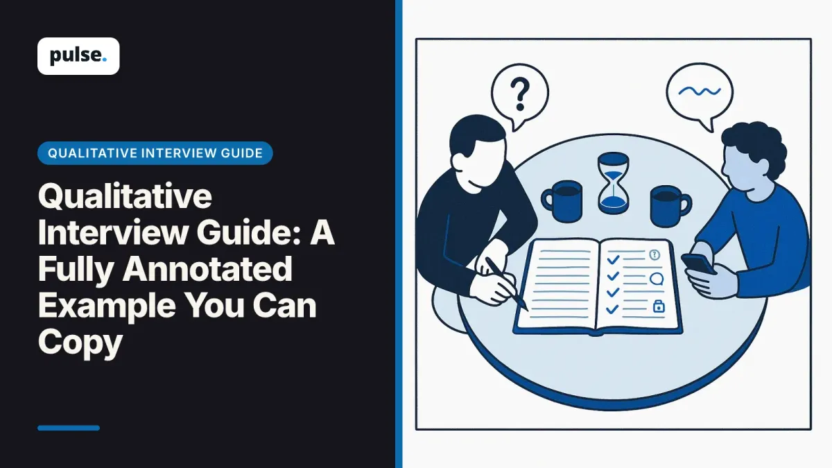 Qualitative Interview Guide: A Fully Annotated Example You Can Copy