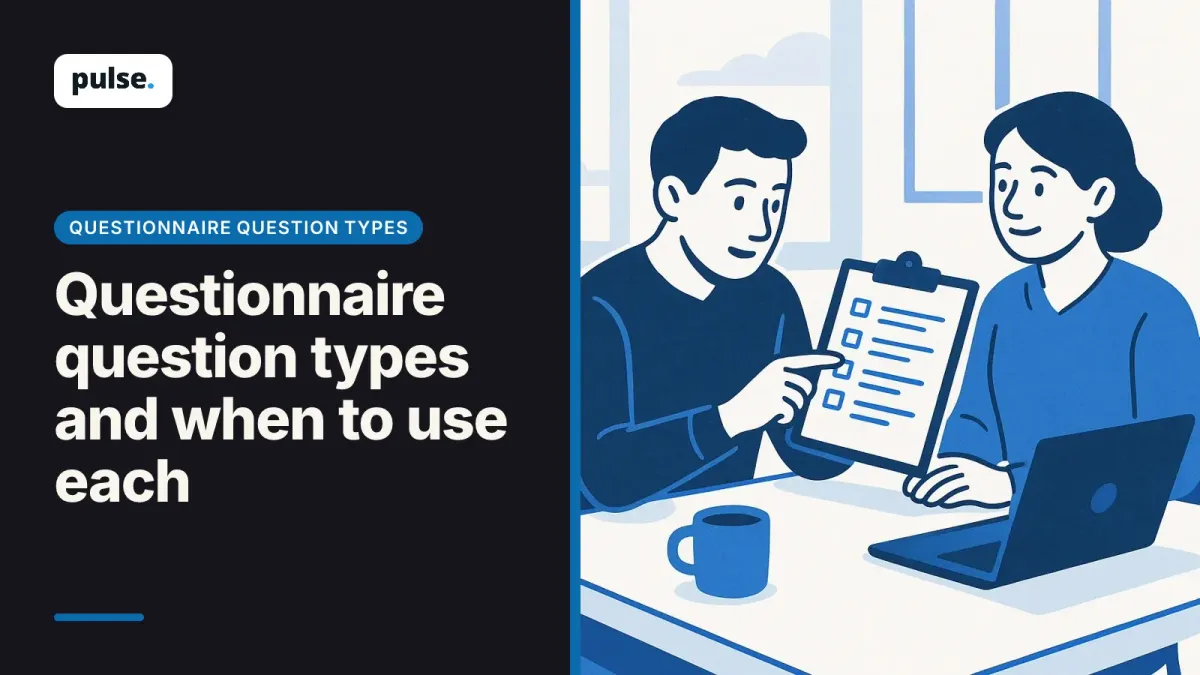 Questionnaire question types and when to use each